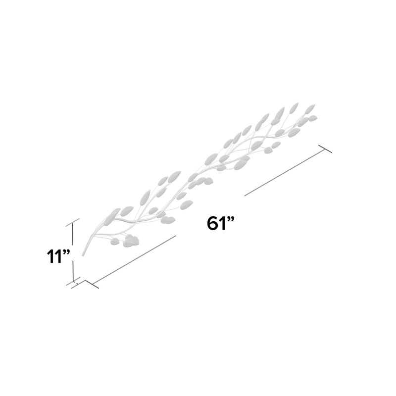 Charlton Home® Metal Leaf Wall Decor & Reviews Wayfair